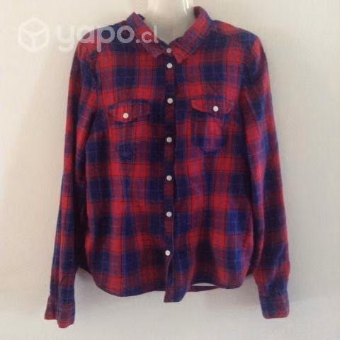 Camisa Mujer Cuadrille, Leñadora Marca Divided H&M