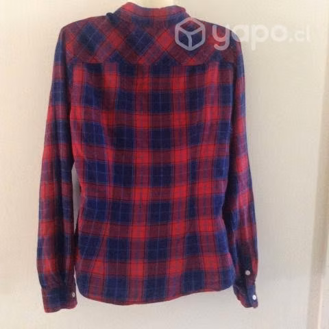 Camisa Mujer Cuadrille, Leñadora Marca Divided H&M
