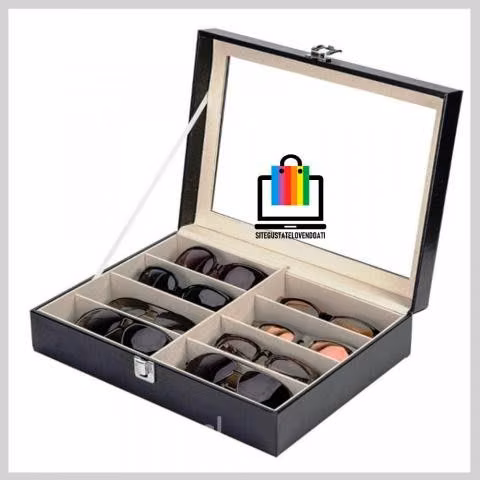 Caja para Guardar 8 Pares Lentes