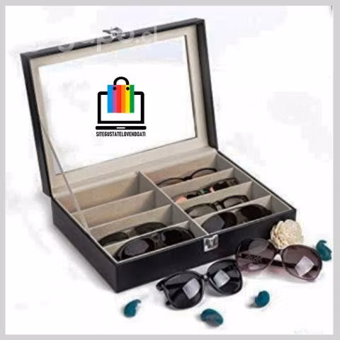 Caja para Guardar 8 Pares Lentes