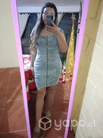 hermoso Vestido de mezclilla nuevo