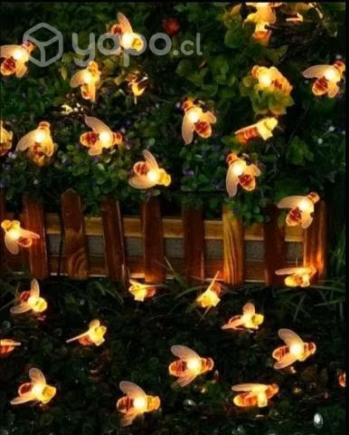 Luces solares abejitas