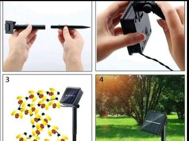 Luces solares abejitas - Imagen 4