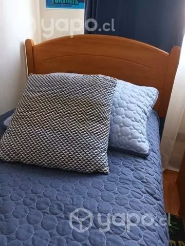 Respaldo de Madera para Cama de 1,5 Plazas