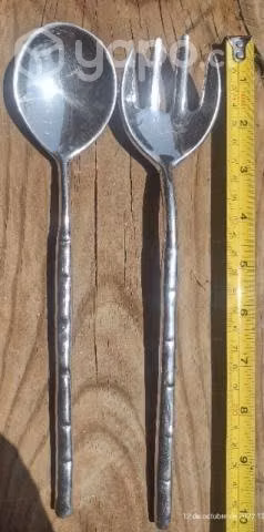Cubiertos de Peltre antiguos - Imagen 1