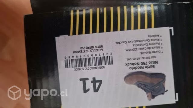 Zapato seguridad número 41