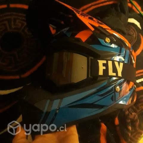 Casco fly + antiparras fly