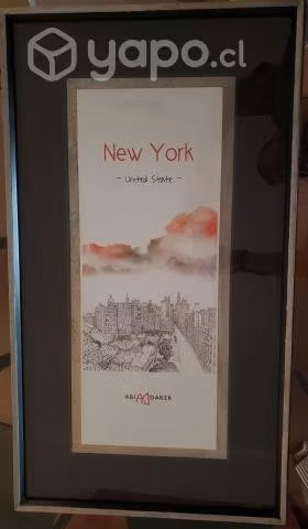 Cuadro Decorativo De Pared New York