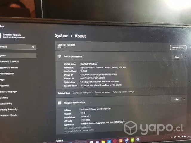 Notebook gamer lenovo legion Y540 gtx1660ti