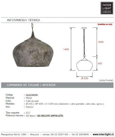Lámpara Colgante Interlight Nueva - Imagen 3
