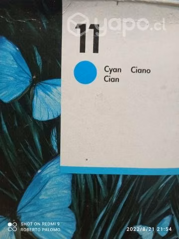 Tintas HP 11 colores originales de alta