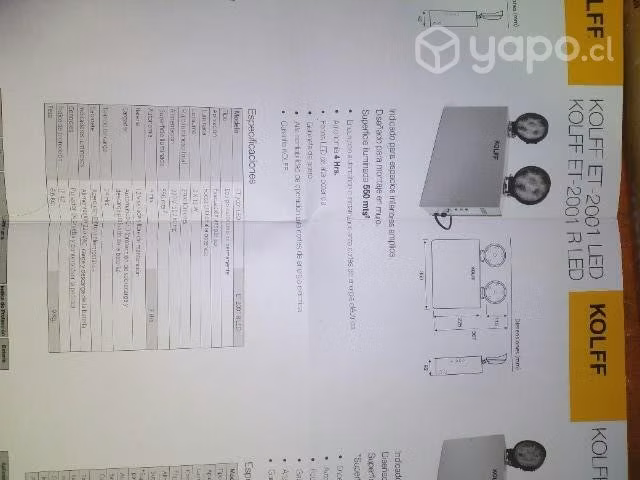 Luz de emergencia alta potencia Kolff recargable - Imagen 2