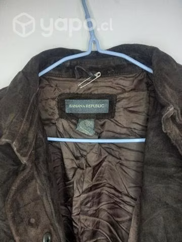 Chaqueta de cuero para dama tipo gamuza