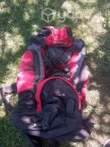 Mochilas negra rojo marca refstone