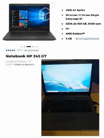 Notebook hp 245 g7
