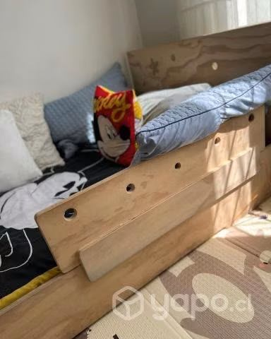 Cama Montessori + Colchón Drimkip 1 plaza