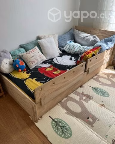 Cama Montessori + Colchón Drimkip 1 plaza