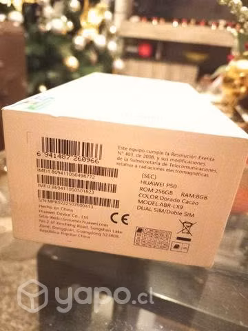 Huawei p50 256 GB y 8 GB de RAM