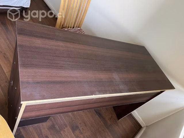 Escritorio 2repisas 123×53×80cm melamina chocolate - Imagen 4