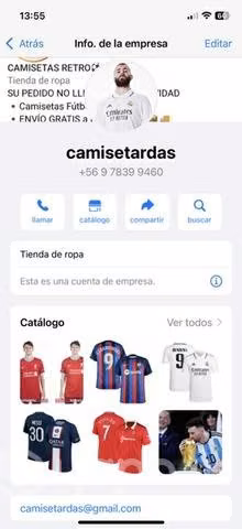 Camiseta manga larga Visitante Colo-Colo negra Nik