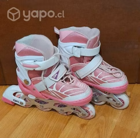 Patines de una línea S 30-33 y casco Met