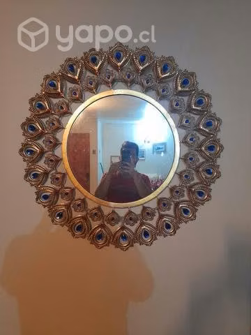 espejo y reloj