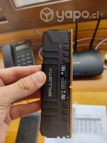Memoria Ram Crucial Ballistix Black 8GB - DDR4 266