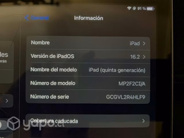 IPad 5 generación 32 Gb