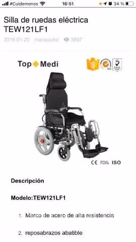 Silla de ruedas eléctrica - Imagen 2