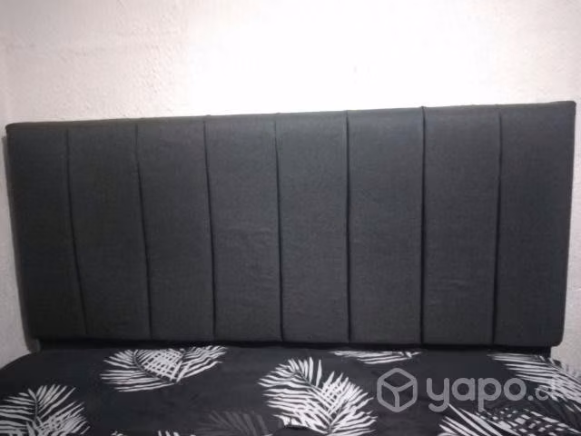 Respaldo de cama 2Pl + colchon