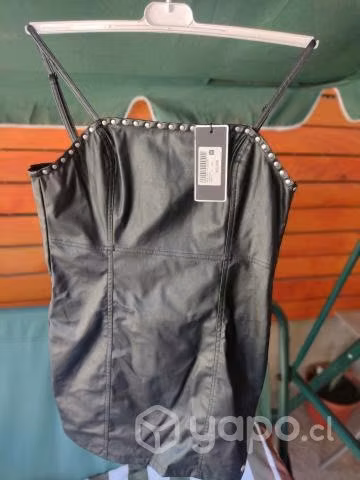 Vestido ecocuero