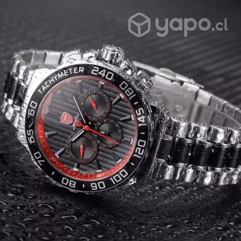 Reloj Shark Blacknose Rojo Deportivo impermeable