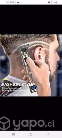 exelente afeitadora hair clipper negra