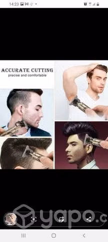 exelente afeitadora hair clipper negra