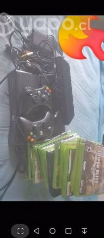Xbox 360 + kinect+ mando y 5 juegos