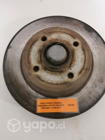 Disco Freno Trasero Izquierdo (PA175) Peugeot Part