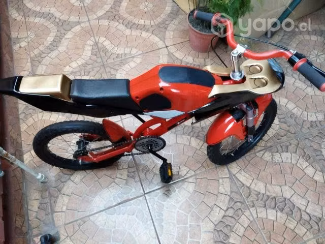 Bicicleta tipo moto para niño o niña
