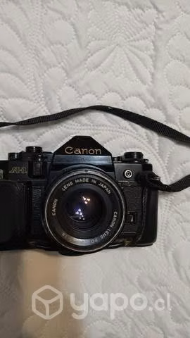 Camara Vintage Canon A1 Junto Con Accesorios