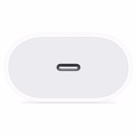 Cargador usb-c corriente 20w. blanco. carga rápida