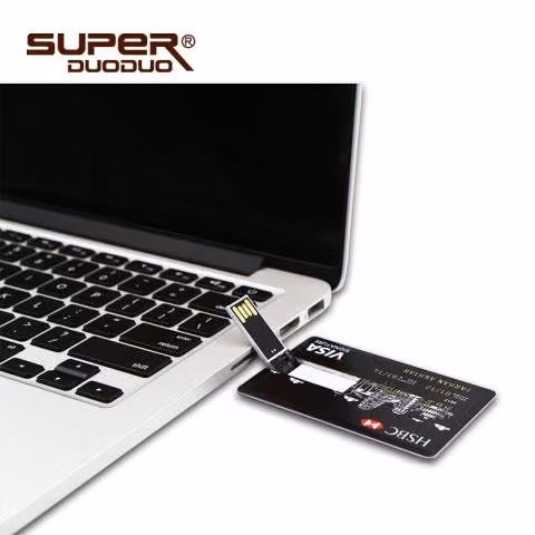 Pendrive de Tarjeta visa de 64 GB impermeable