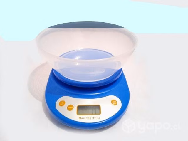 Balanza Pesa Digital blanca Con Bowl De Cocina Has