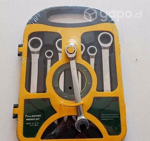 Set llaves corona chicharra 7 pcs ratchet