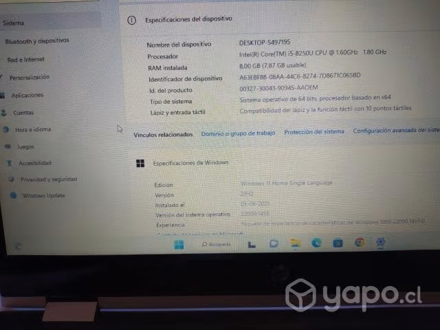 Hp x360 14 i5 8va ssd 512 ram 8 gb
