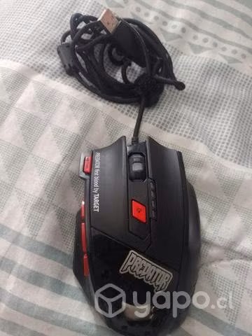 Computador Acer rojo con mouse - Imagen 5