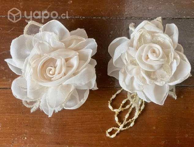 Vestido de novia con todos sus accesorios