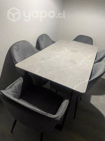 Comedor estilo mármol - Imagen 4