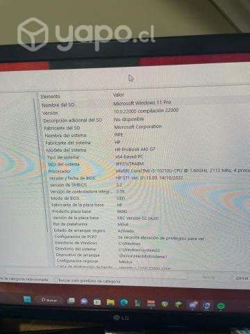 Notebook HP 440 G7 con pantalla rota - Imagen 2
