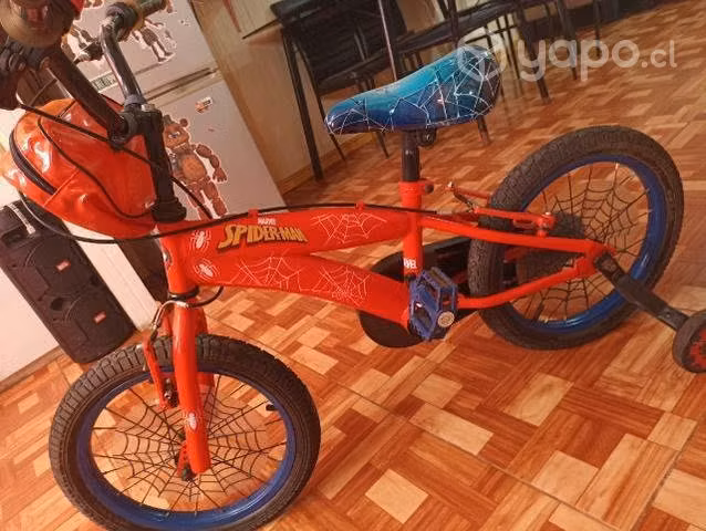 Bici niño aro 16 m spiderman semi nueva