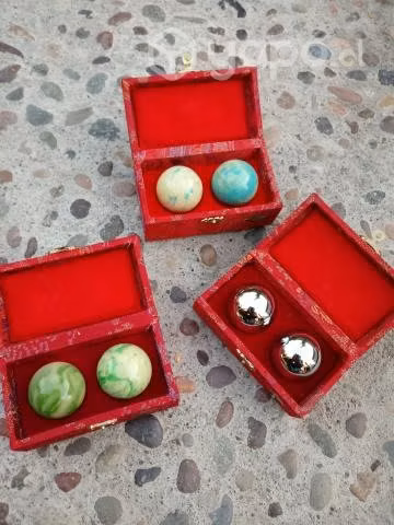 Bolitas De Relajacion Chinas Caja Con Dos Esferas - Imagen 2