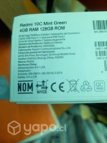 Celular Redmi 10C sellado - Imagen 2